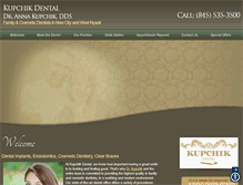 Tablet Screenshot of kupchikdental.com